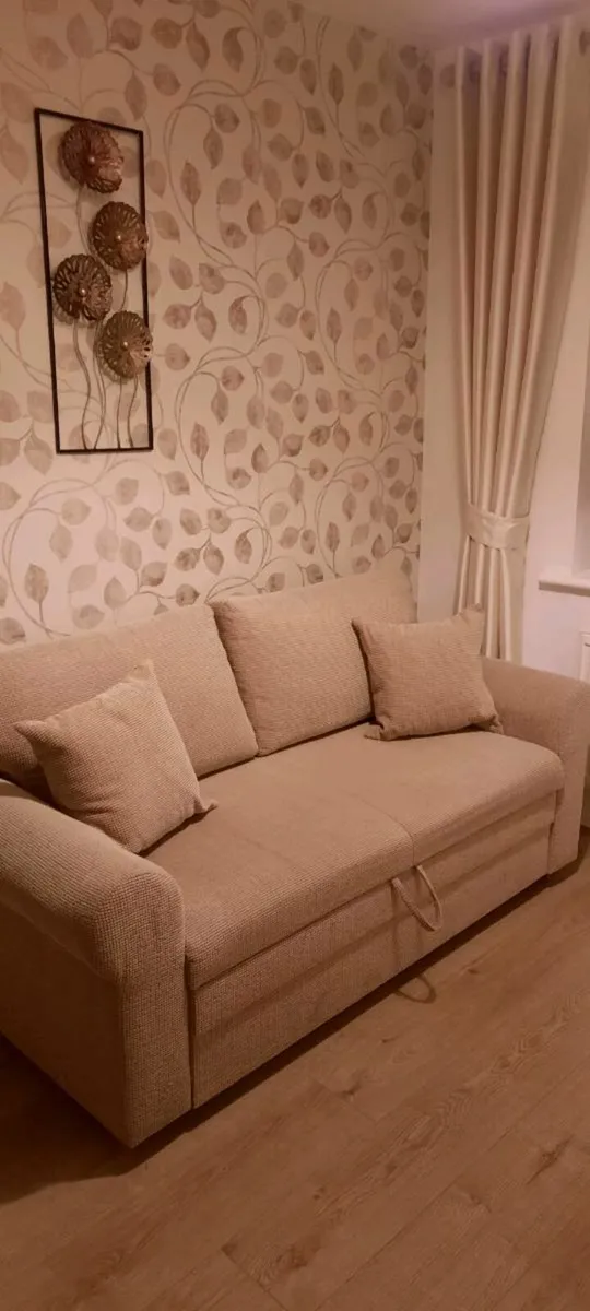 Two Seater Fabric Sofa bed - Image 1