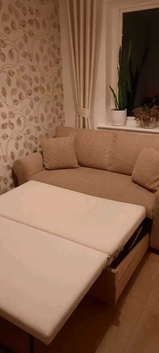 Two Seater Fabric Sofa bed - Image 2