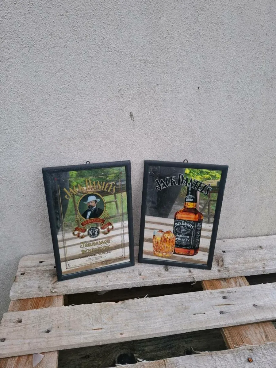 Lot of 2 jack daniels mirror - Image 1