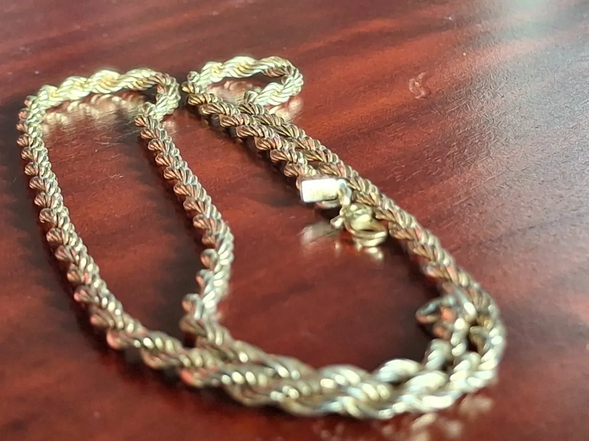 Vintage Rope Chain Necklace by MONET - Image 3