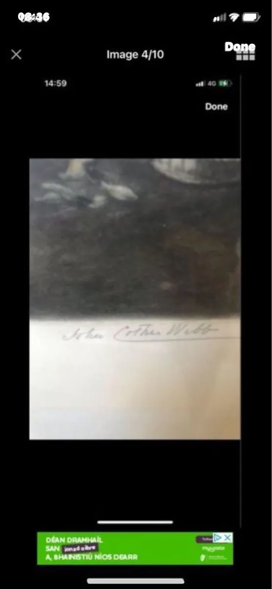 Antique Signed John Cotter Webb Print - Image 4