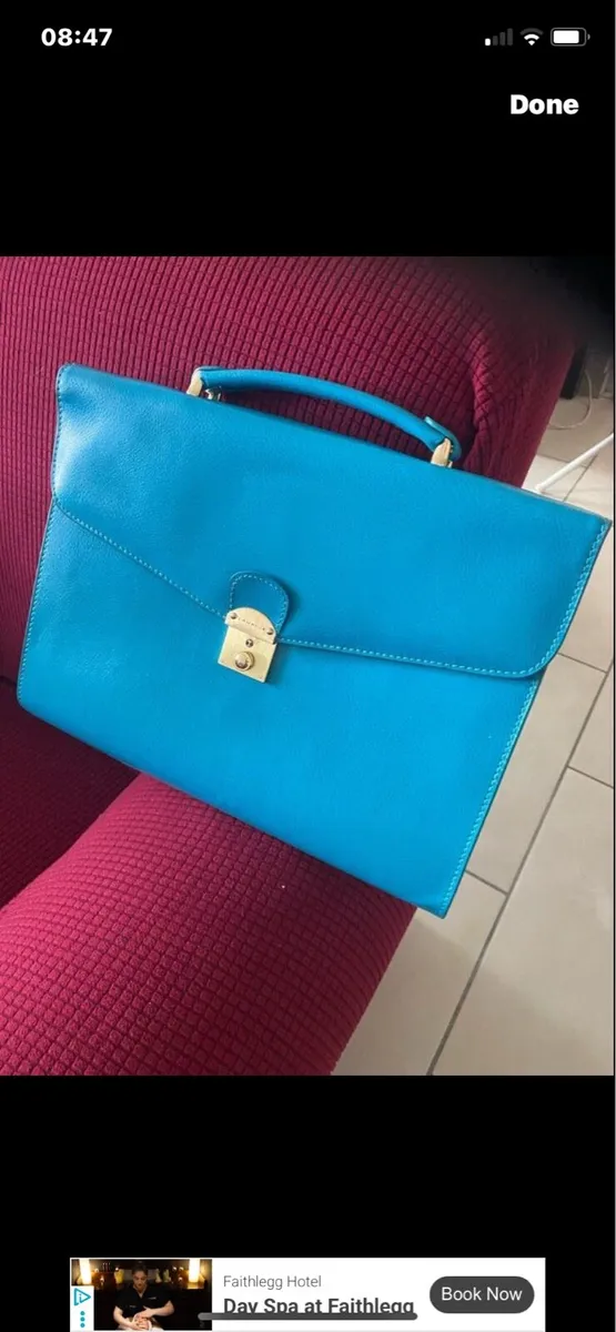 Laurige Leather Briefcase - Image 1