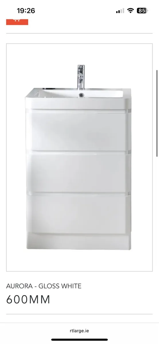 Bathroom Cabinet and Sink - RT Large - Image 1