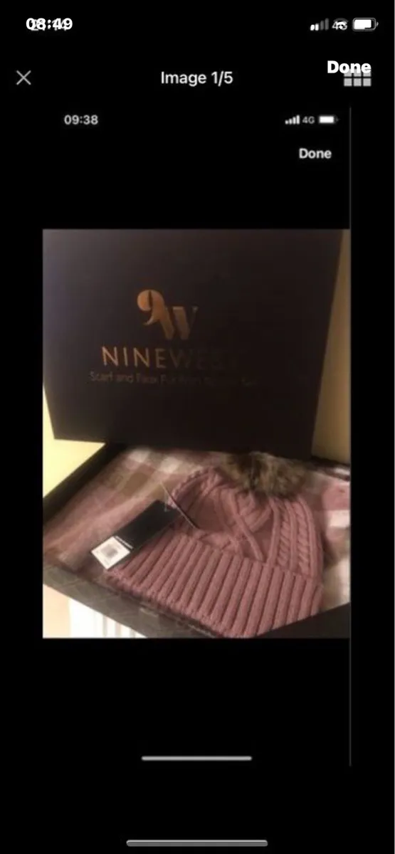 Nine West Scarf & Beanie Set - Image 1