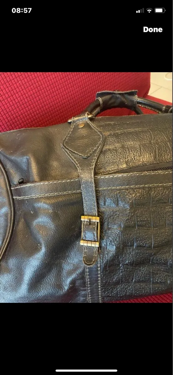 Large Leather Hold-All - Image 3