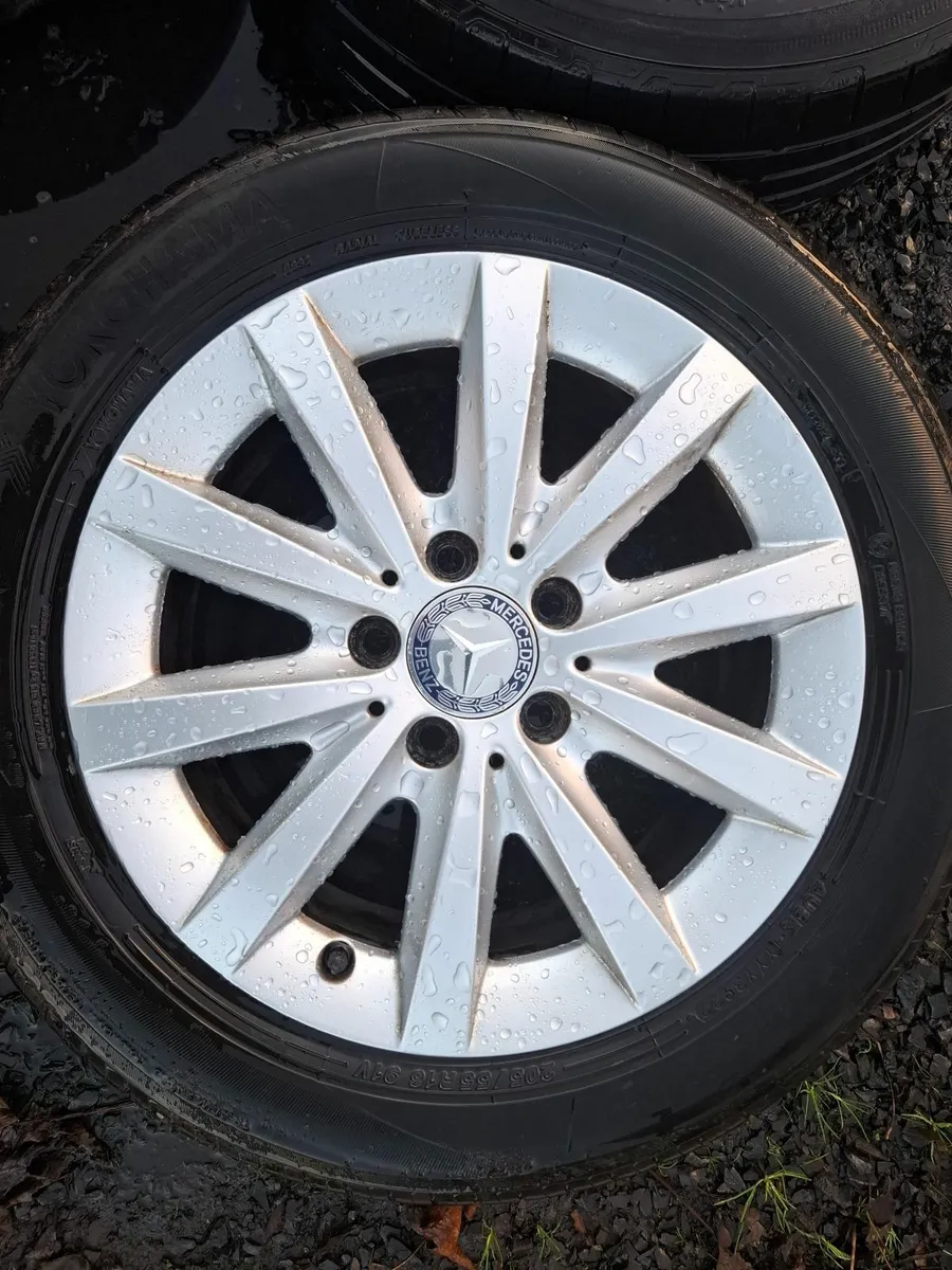 16" Genuine Mercedes A, B or C Class Alloys with t - Image 3