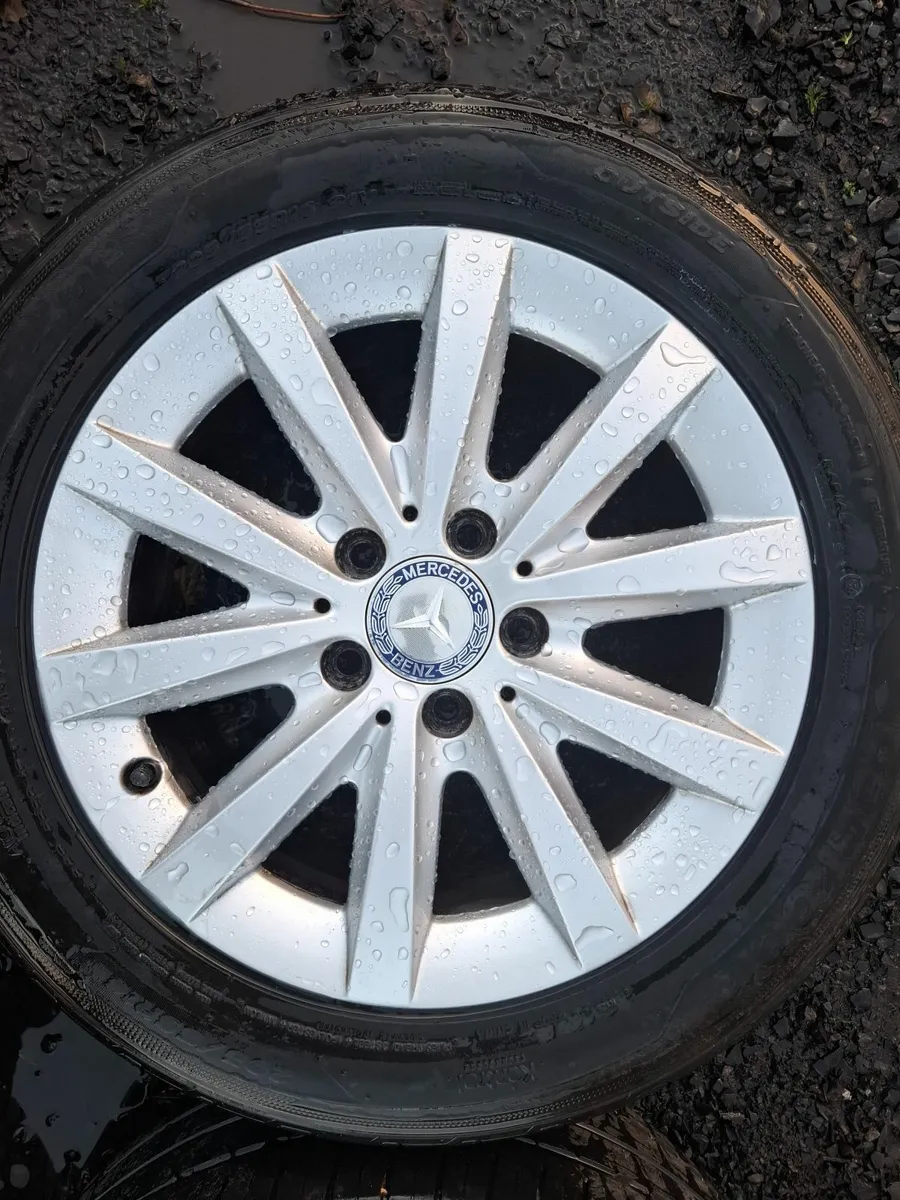 16" Genuine Mercedes A, B or C Class Alloys with t - Image 4