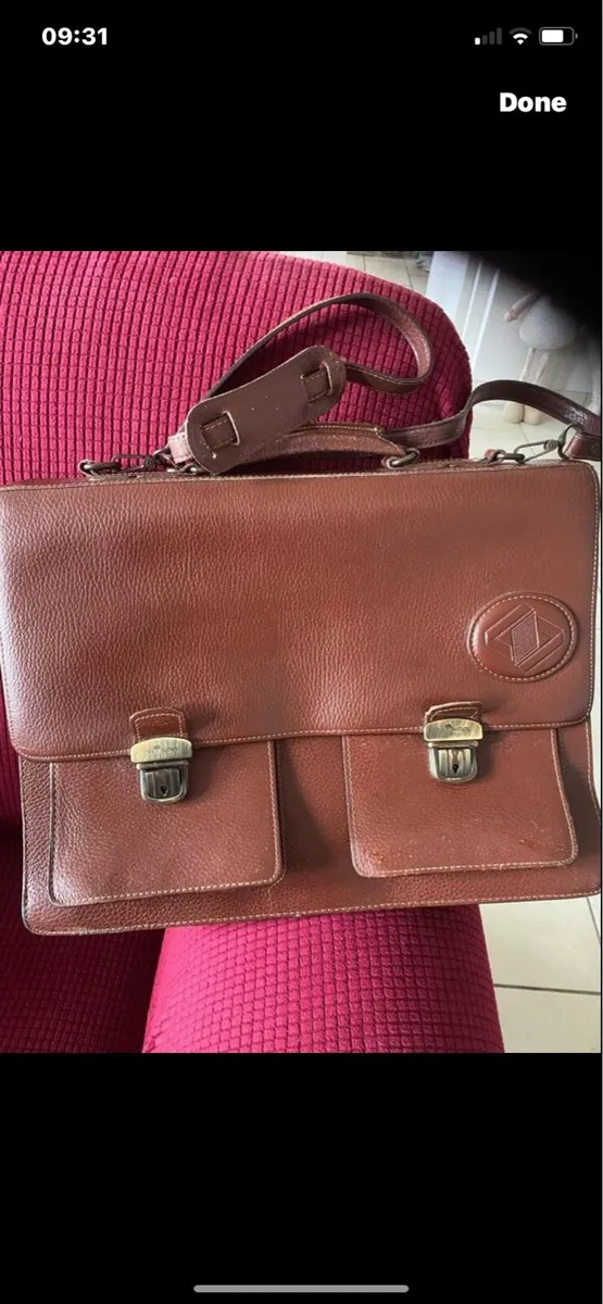 Leather Messenger Bag/ Satchel - Image 1