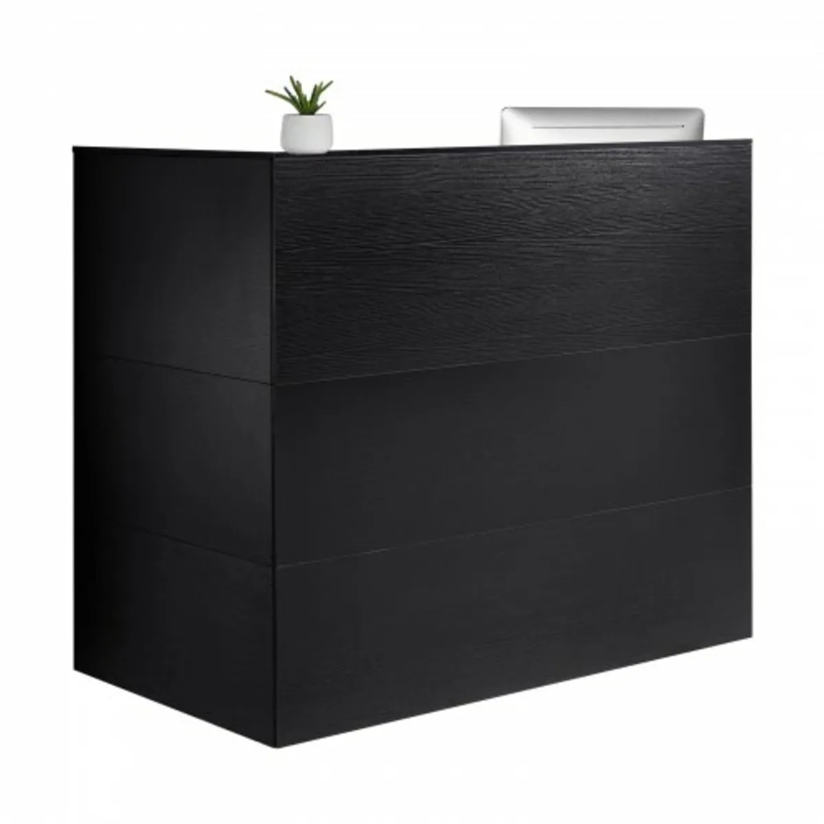 Reception Desk, 55.12 x 31.50 x 47.24 in L-Shaped - Image 1