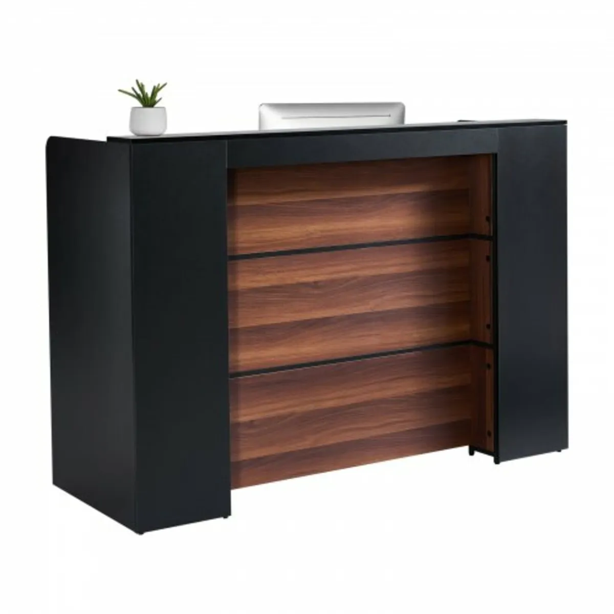 Reception Desk, 62.99 x 23.62 x 43.70 in Rectangul - Image 1