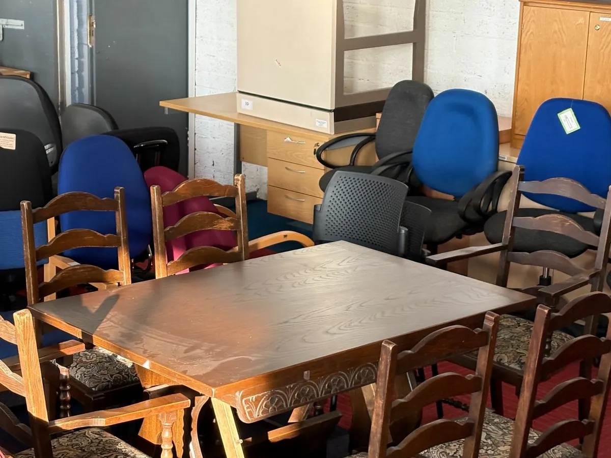 Antique Table and Chair Set - ONLY £150 - Image 3