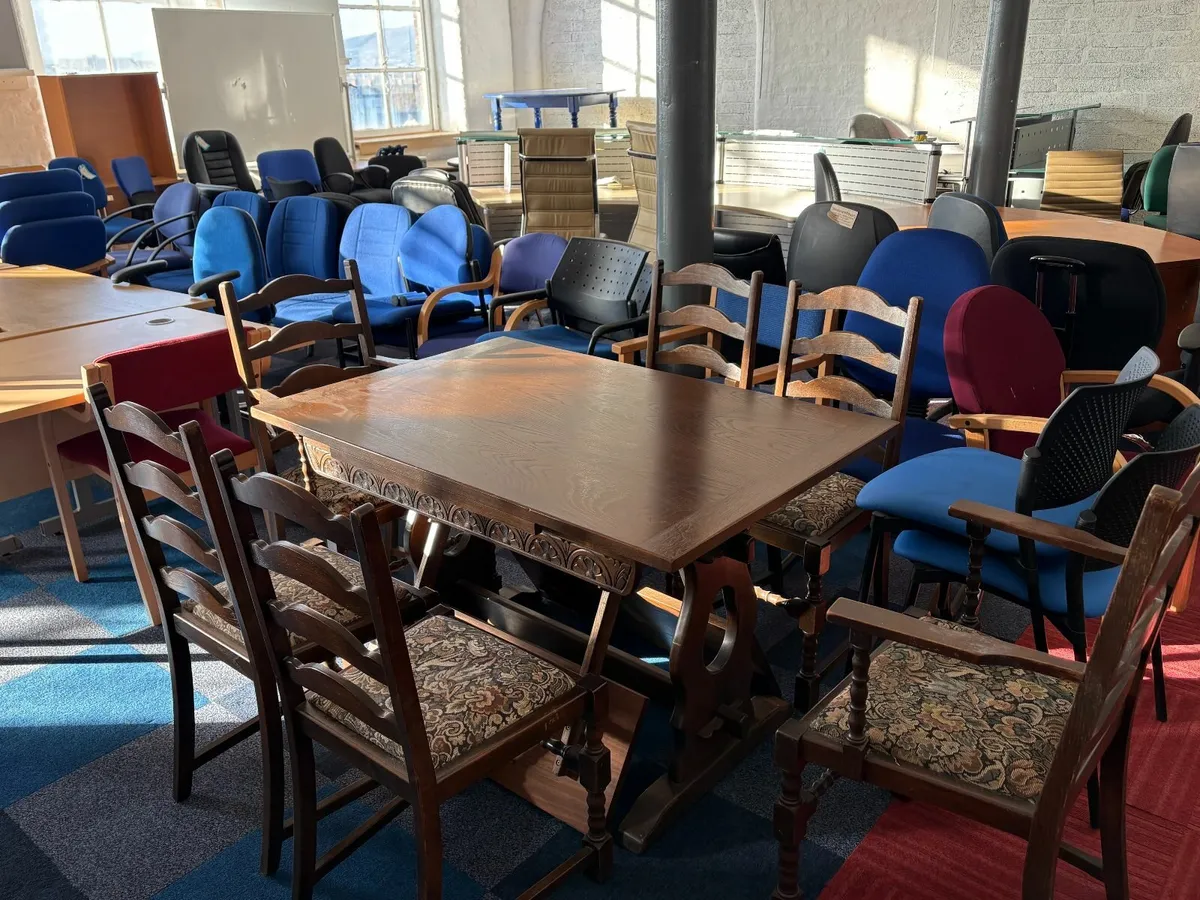 Antique Table and Chair Set - ONLY £150 - Image 4