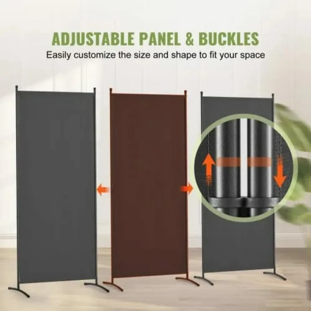 Divider, 3 Panel Room Dividers and Folding Privacy - Image 4