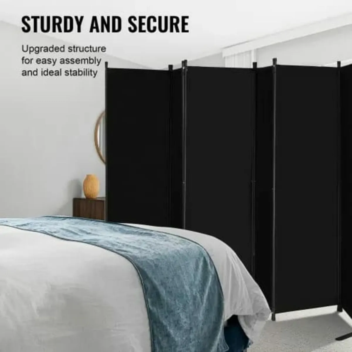 Room Divider, 6 Panels Room Divider, Folding Priva - Image 2