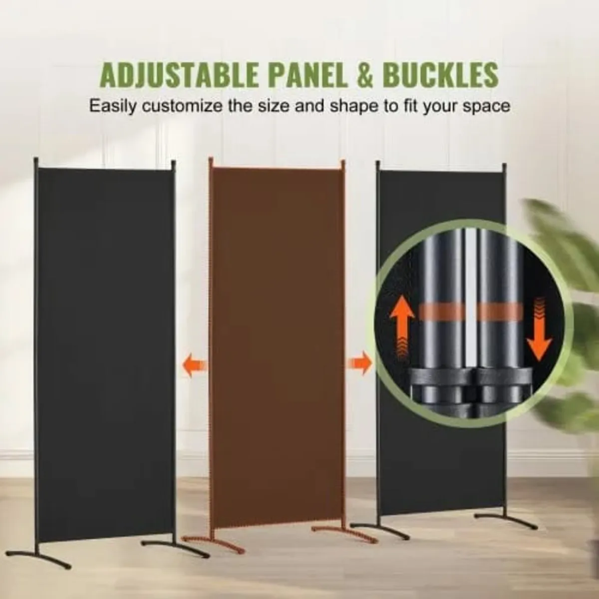 Room Divider, 3 Panel Room Dividers and Folding Pr - Image 3