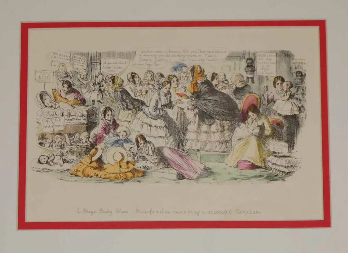 1866 Antique Print A Prize Baby Show - Image 1