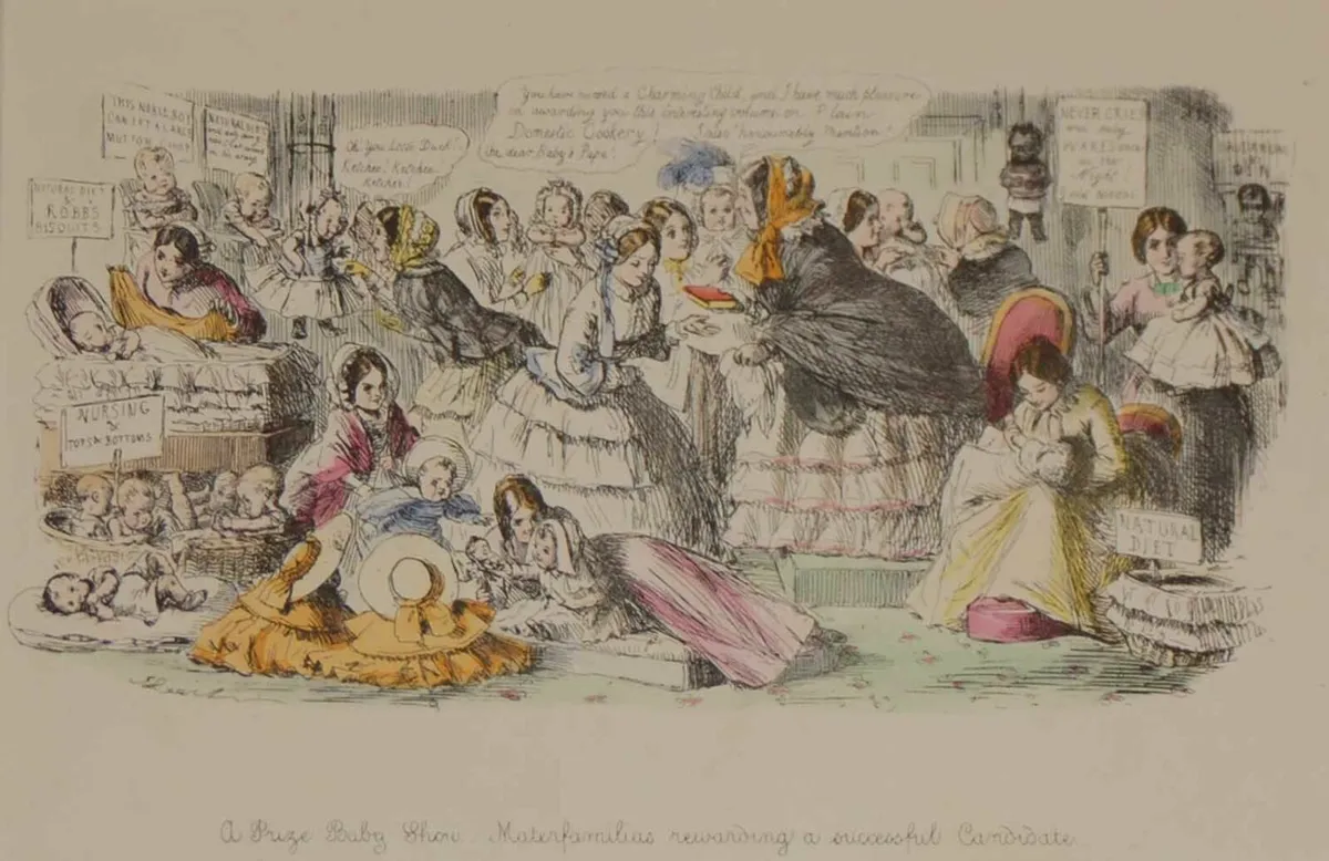 1866 Antique Print A Prize Baby Show - Image 3