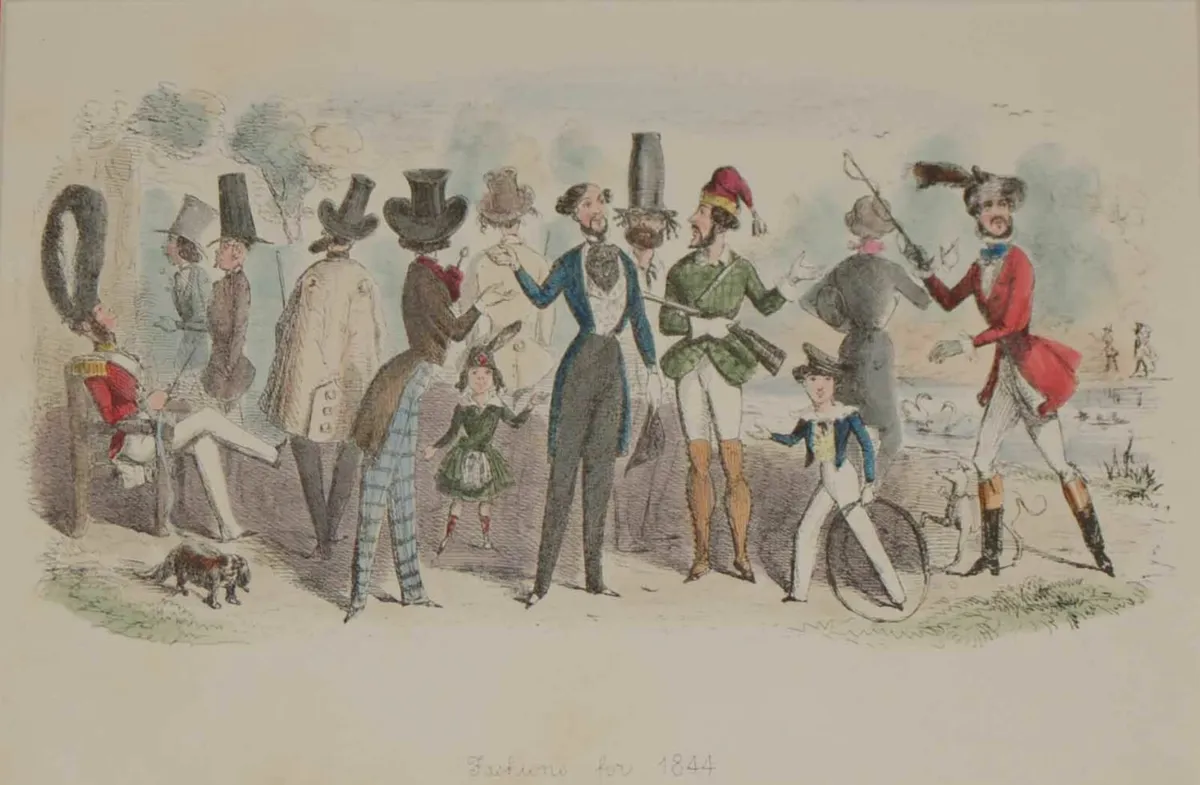 Fashion For 1844 Antique Print John Leech - Image 2