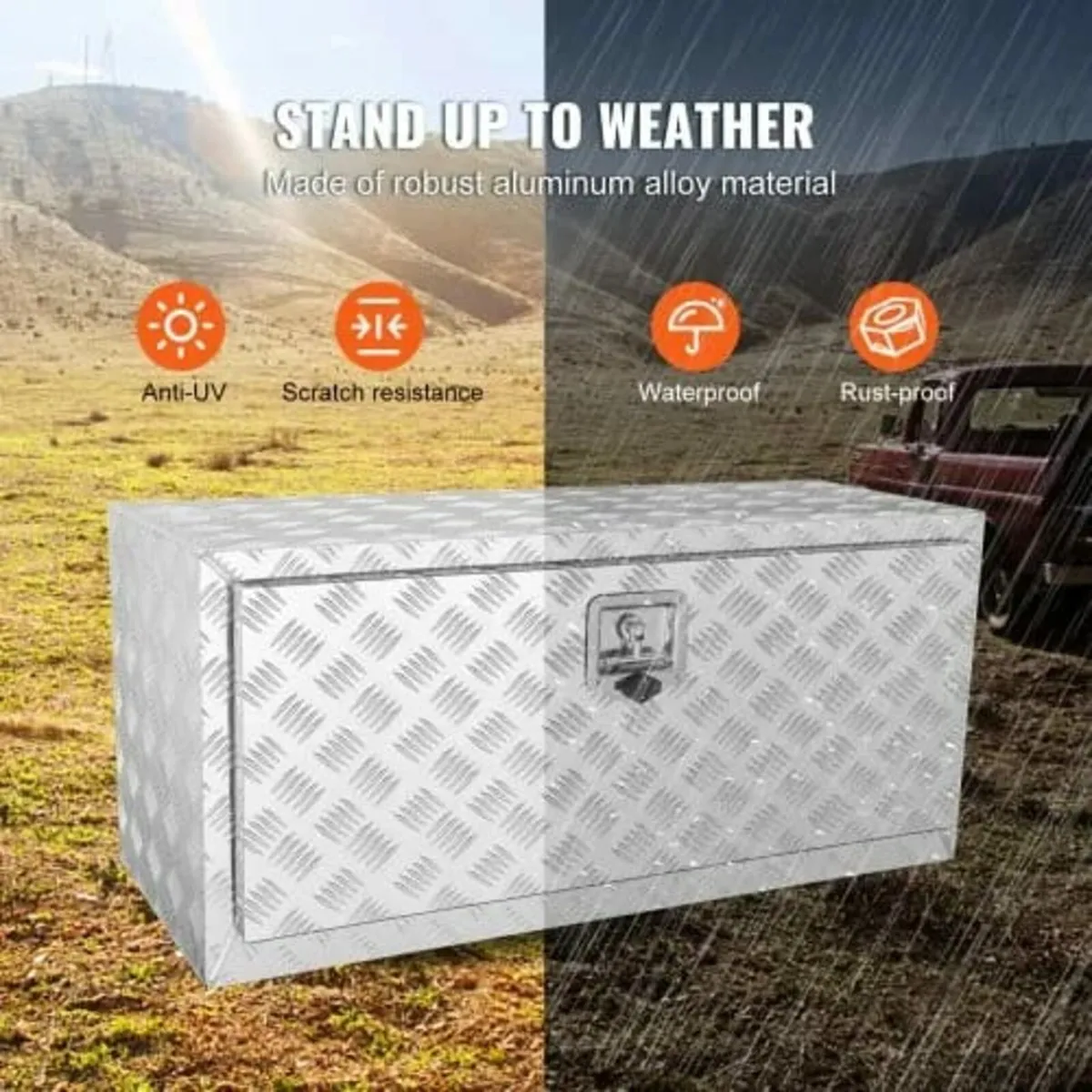 Underbody Truck Box, 914 x 355 x 405 mm Pickup Sto - Image 2