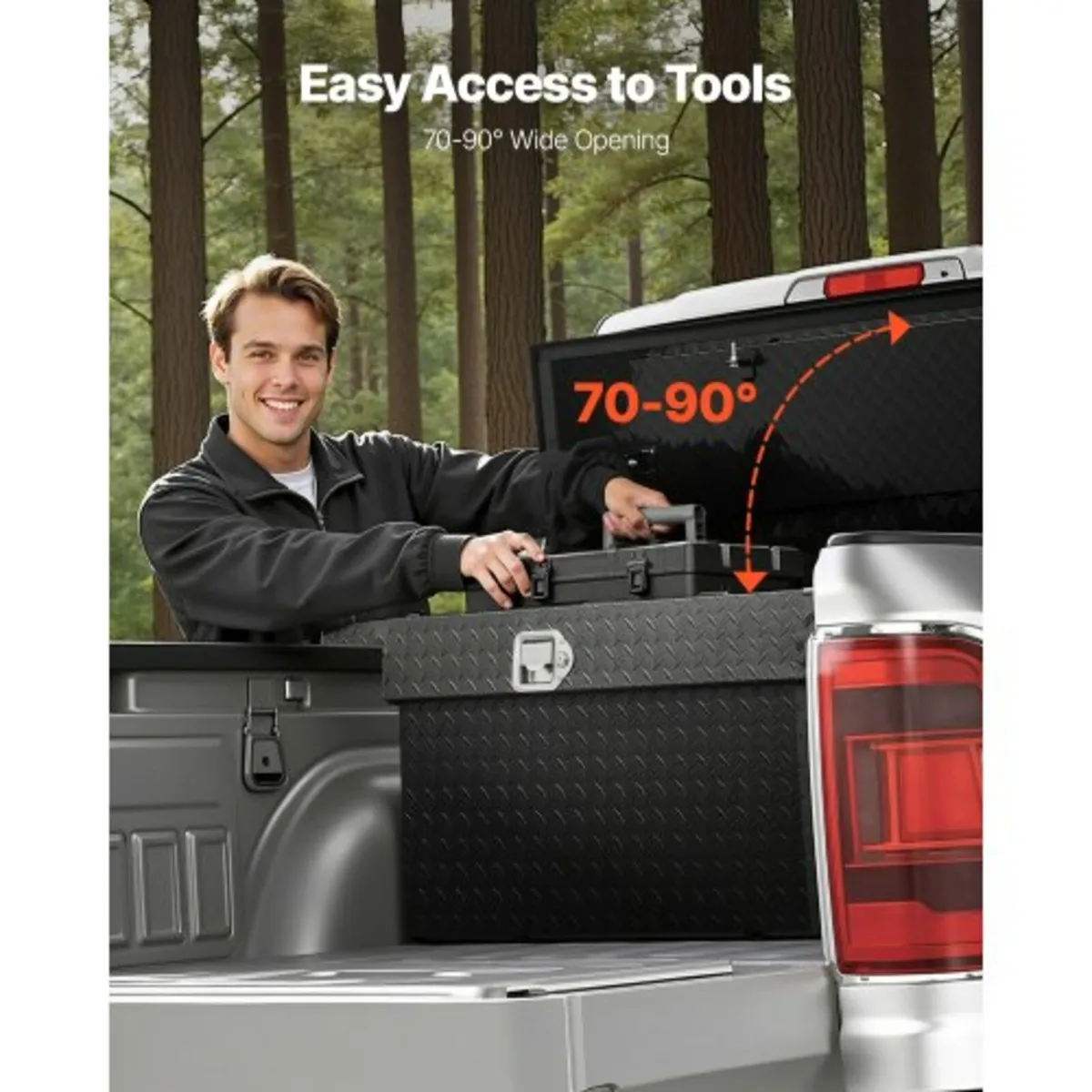 Crossover Truck Tool Box, 69x12x14 In, Heavy Duty - Image 2