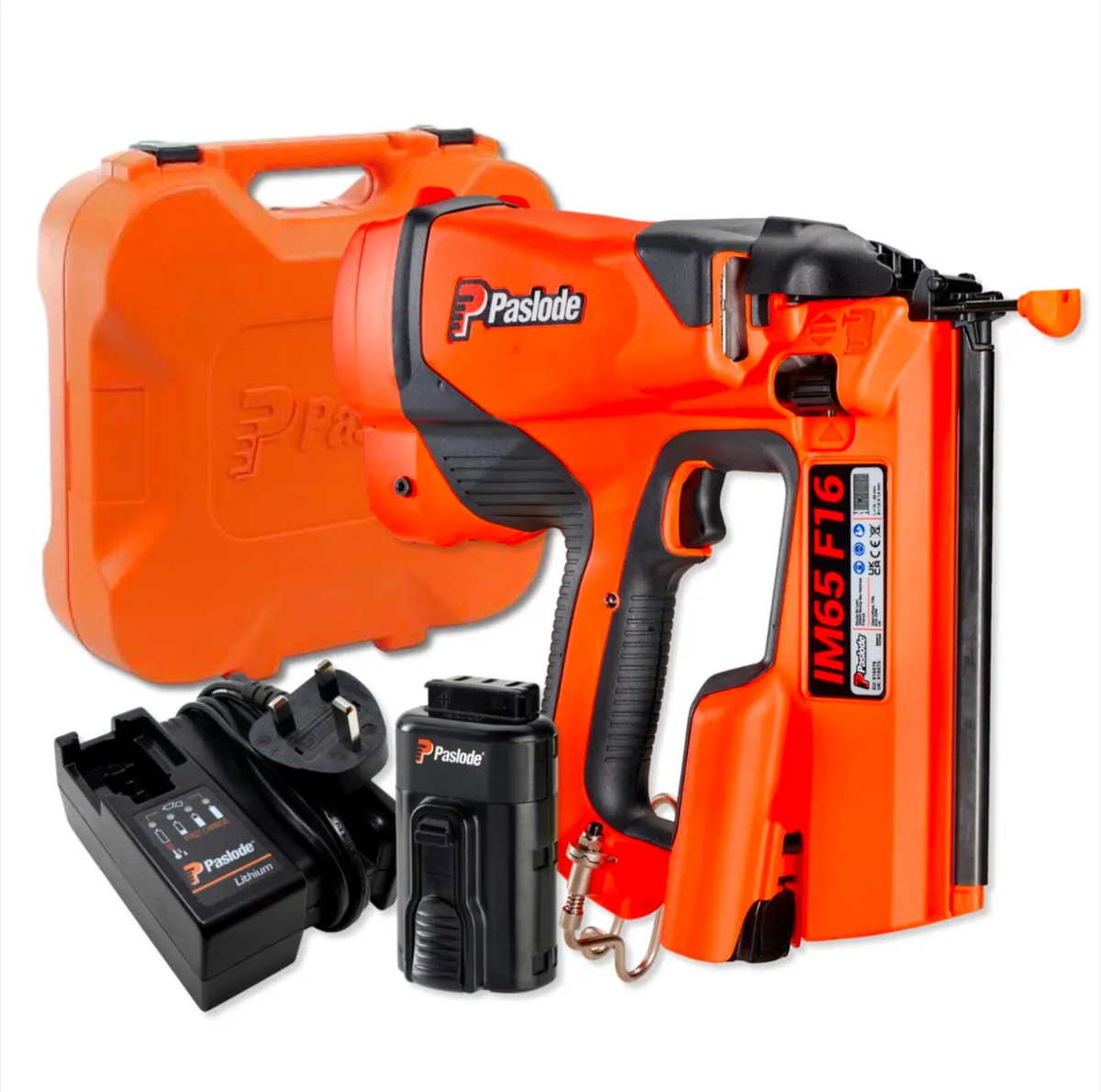 Paslode IM65 F16 Straight 2nd Fix Nail Gun Kit