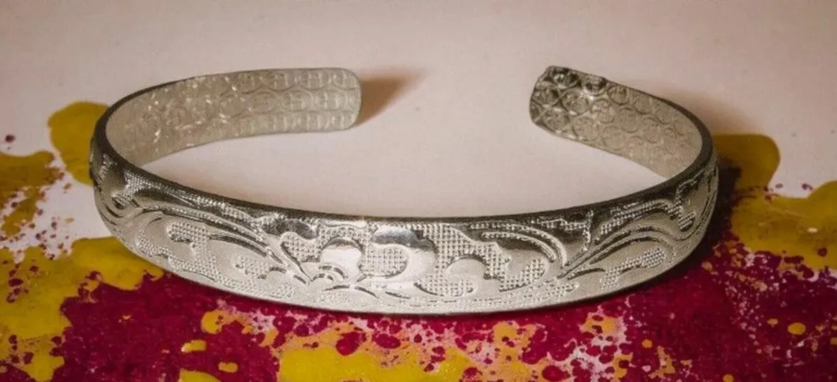 Vintage Hallmarked Silver Bangle - Image 1