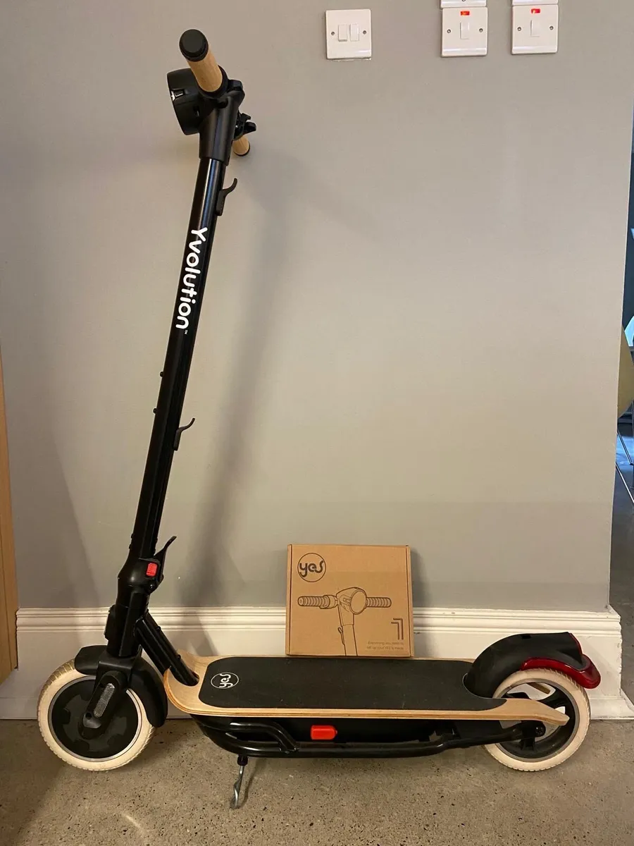 Yvolution YES Adult Electric Scooter, Black - Image 1