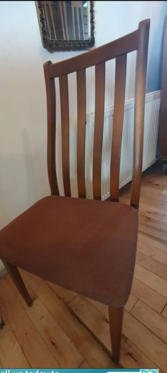 mid century teak dining set restored - Image 4