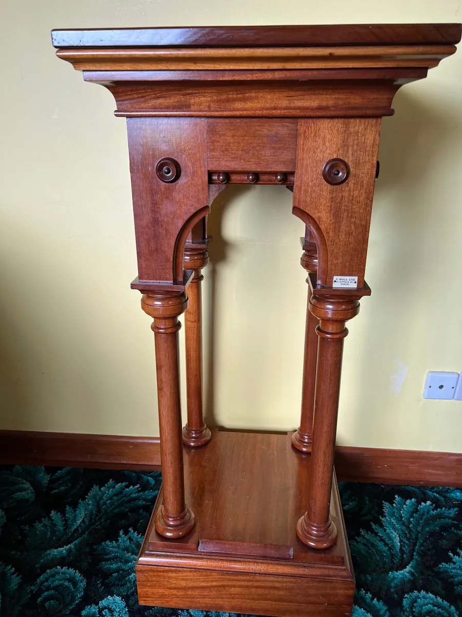 Vintage wood pedestal