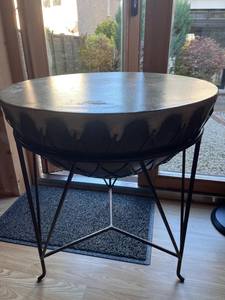 Original African Drum Table - Image 1