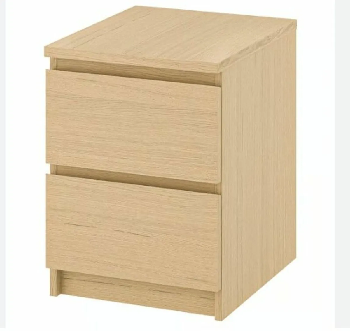 Oak Locker  2 Drawer 40 x 55
