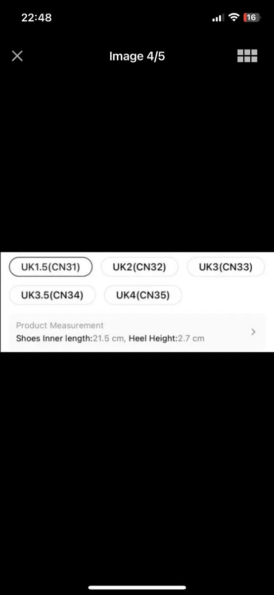 Girls Fancy Shoes with a Cute Bow: Size 1.5 - Image 3