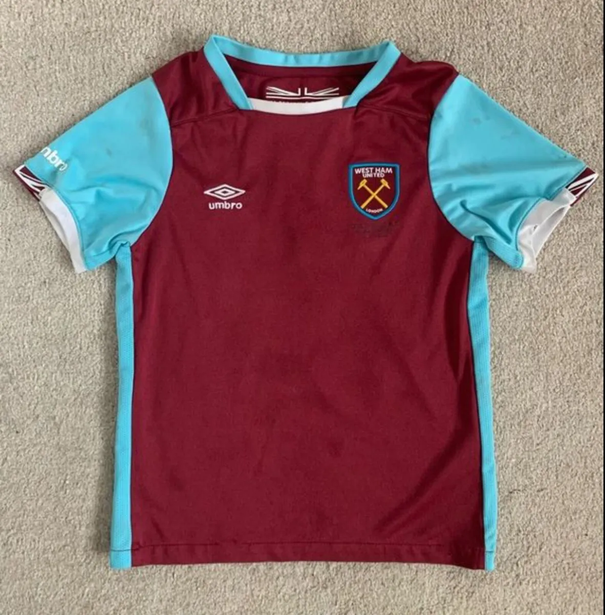 West Ham Football Jersey 6-7yrs / 134cm 8/9yrs - Image 1
