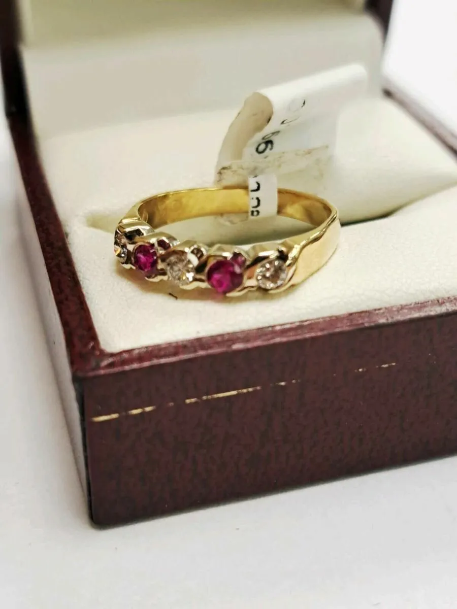 18K Pink Ruby Ring 18CT - Image 3