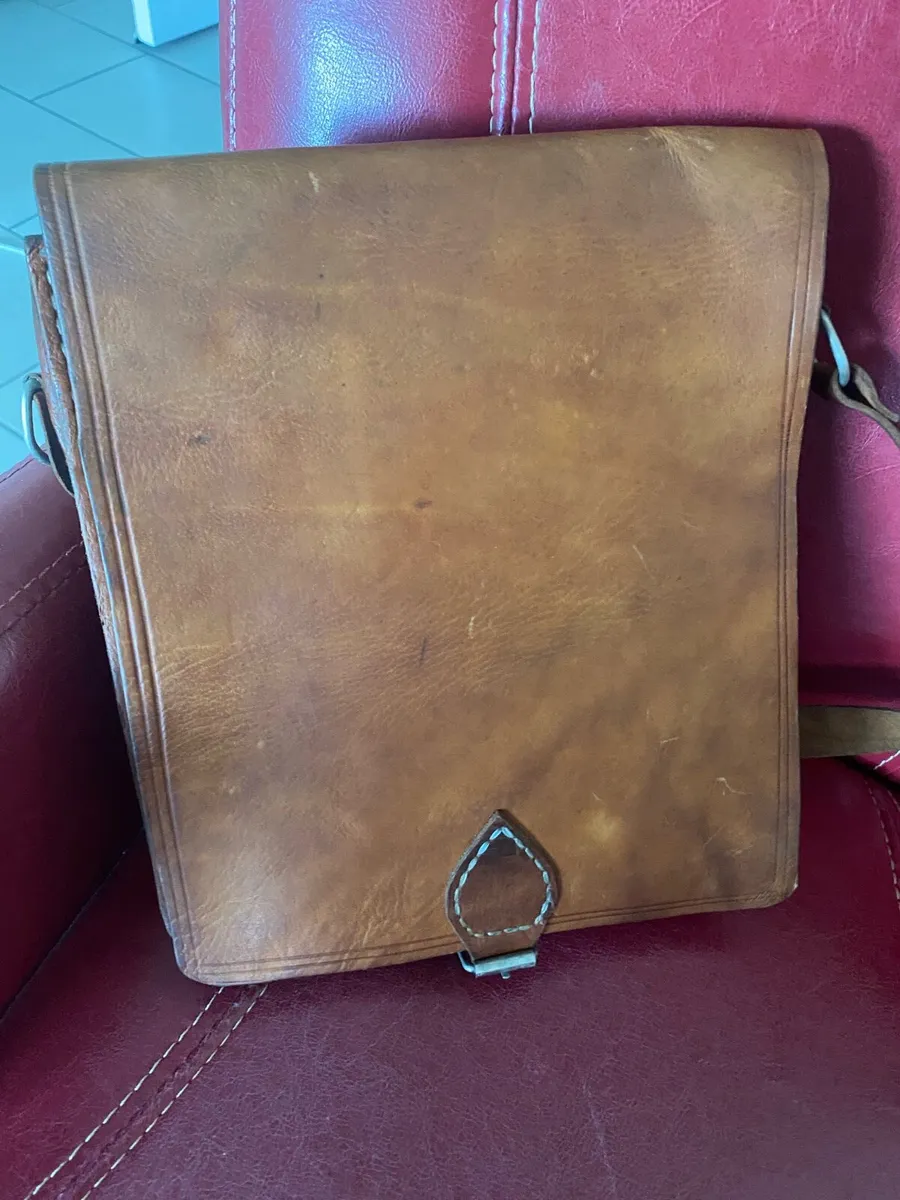 Vintage Leather Satchel - Image 1