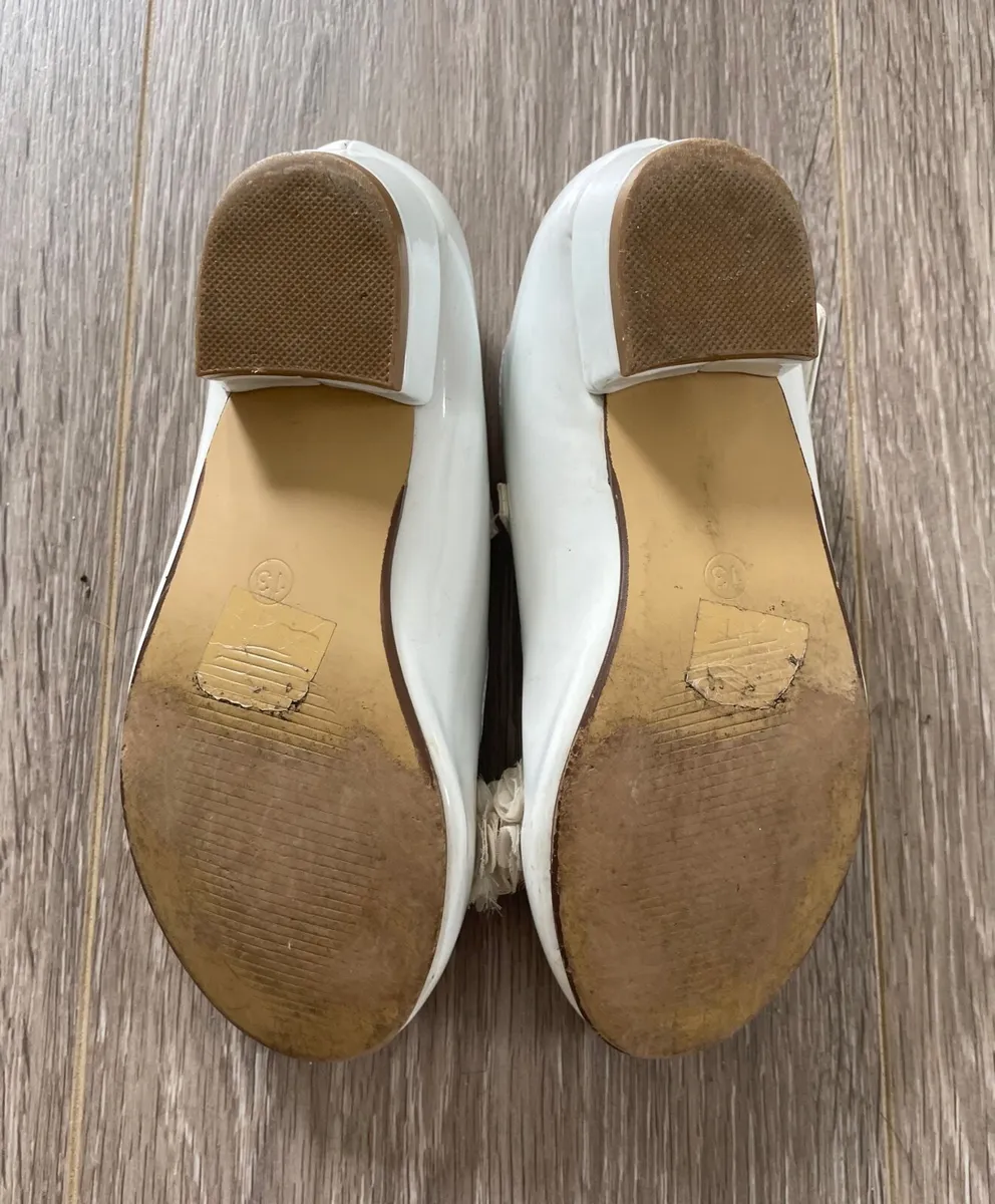 Girls White Shoes: Size 13 - OR FREE - Image 2