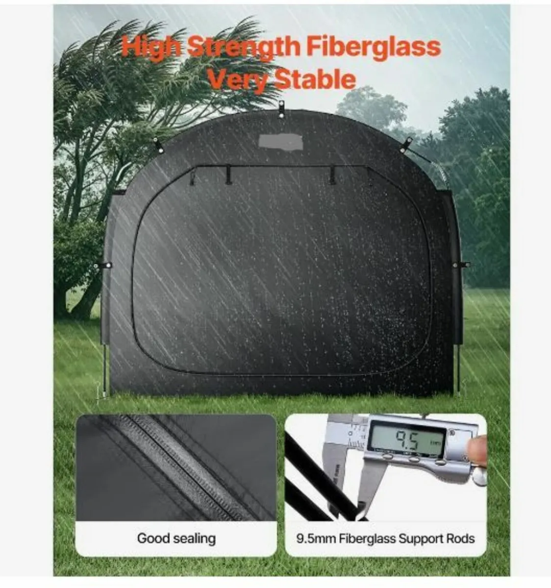 Bike Storage Tent, 5 Bikes, Outdoor - Image 3