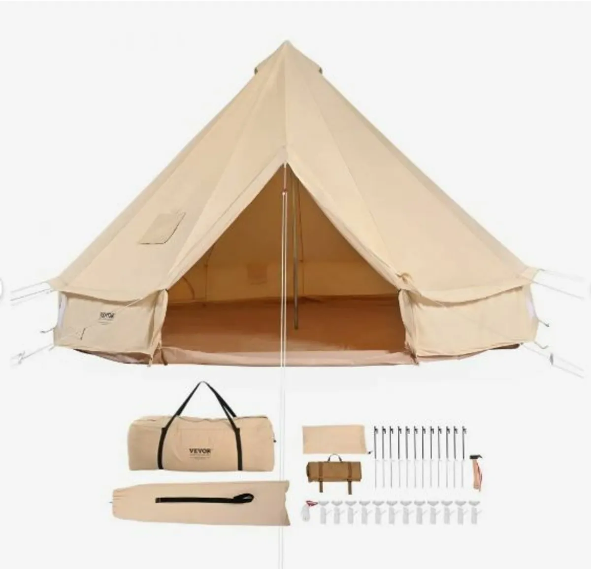 Canvas Bell Tent, 4 Seasons 5 m/16.4 ft - Image 4