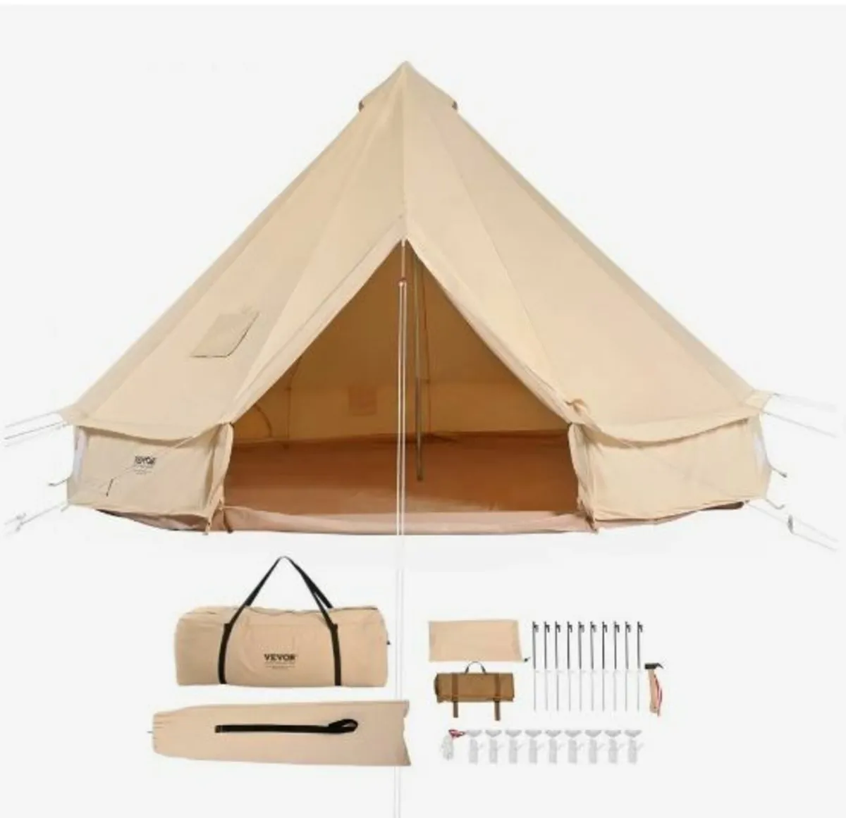 Canvas Bell Tent, 4 Seasons 3 m/9.8ft - Image 1
