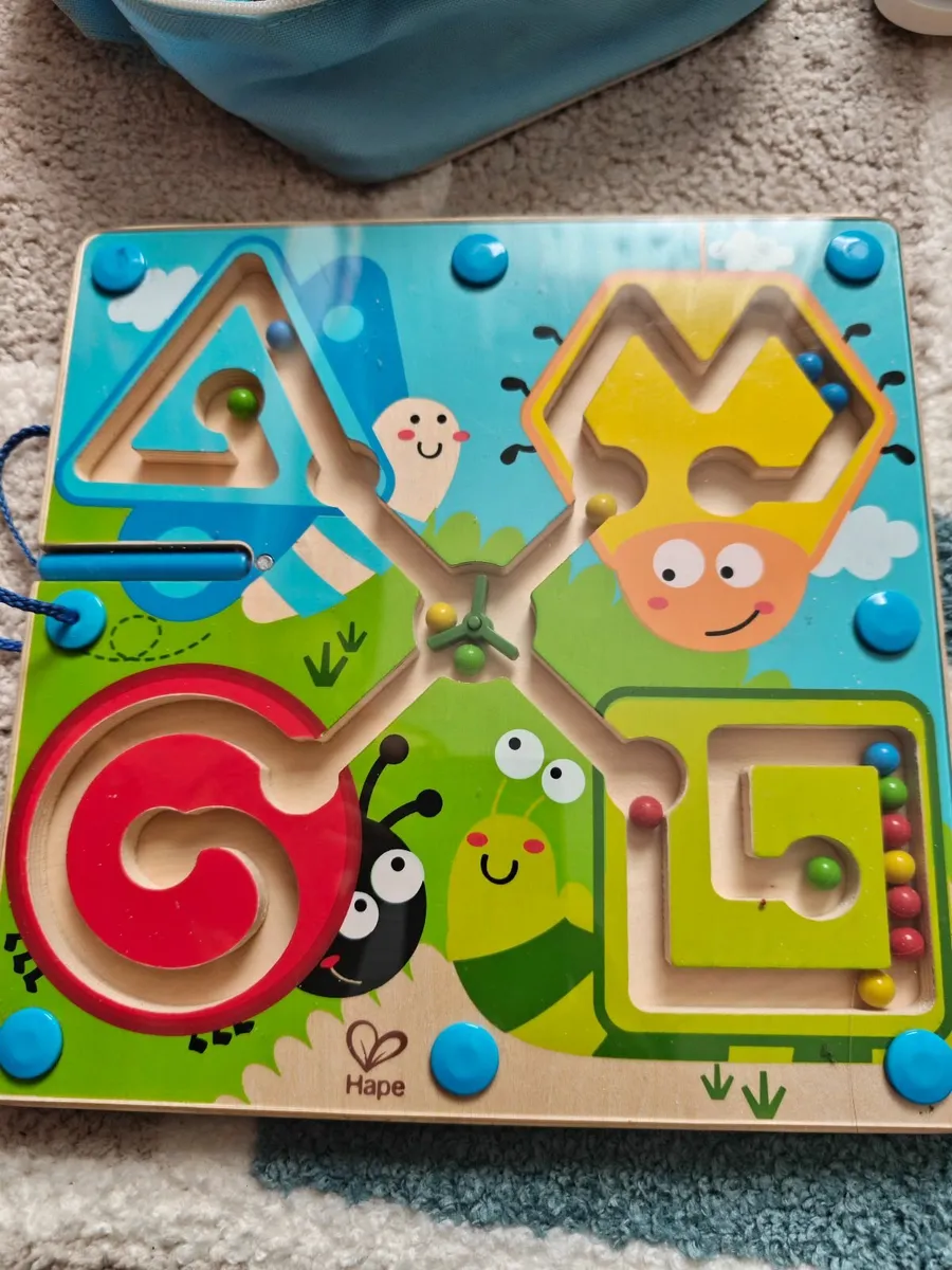 Little Town Wooden Sorting Board 3+ Toy Kids Great - Image 2