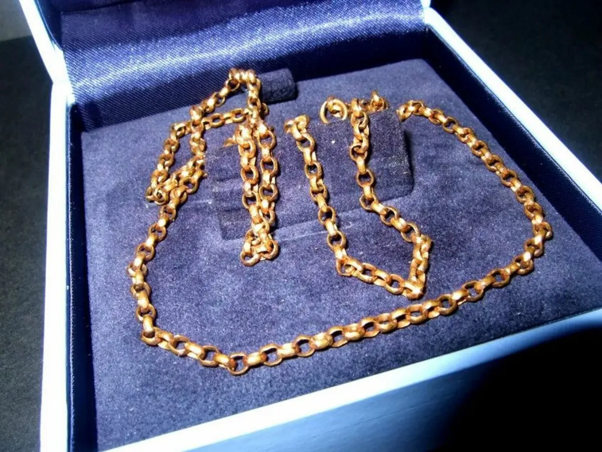 Vintage 20" Hallmarked 9ct Gold Unisex Chain - Image 2
