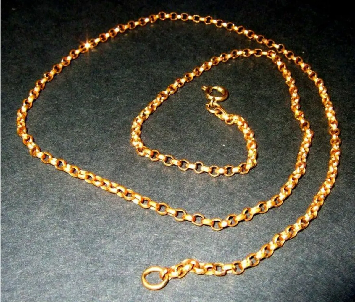 Vintage 20" Hallmarked 9ct Gold Unisex Chain - Image 4