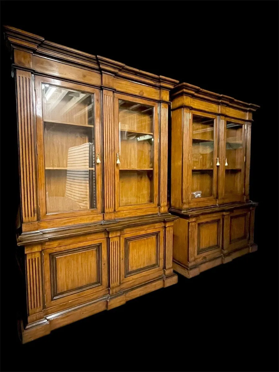 Rare Pr  antique walnut library bookcases - Image 1
