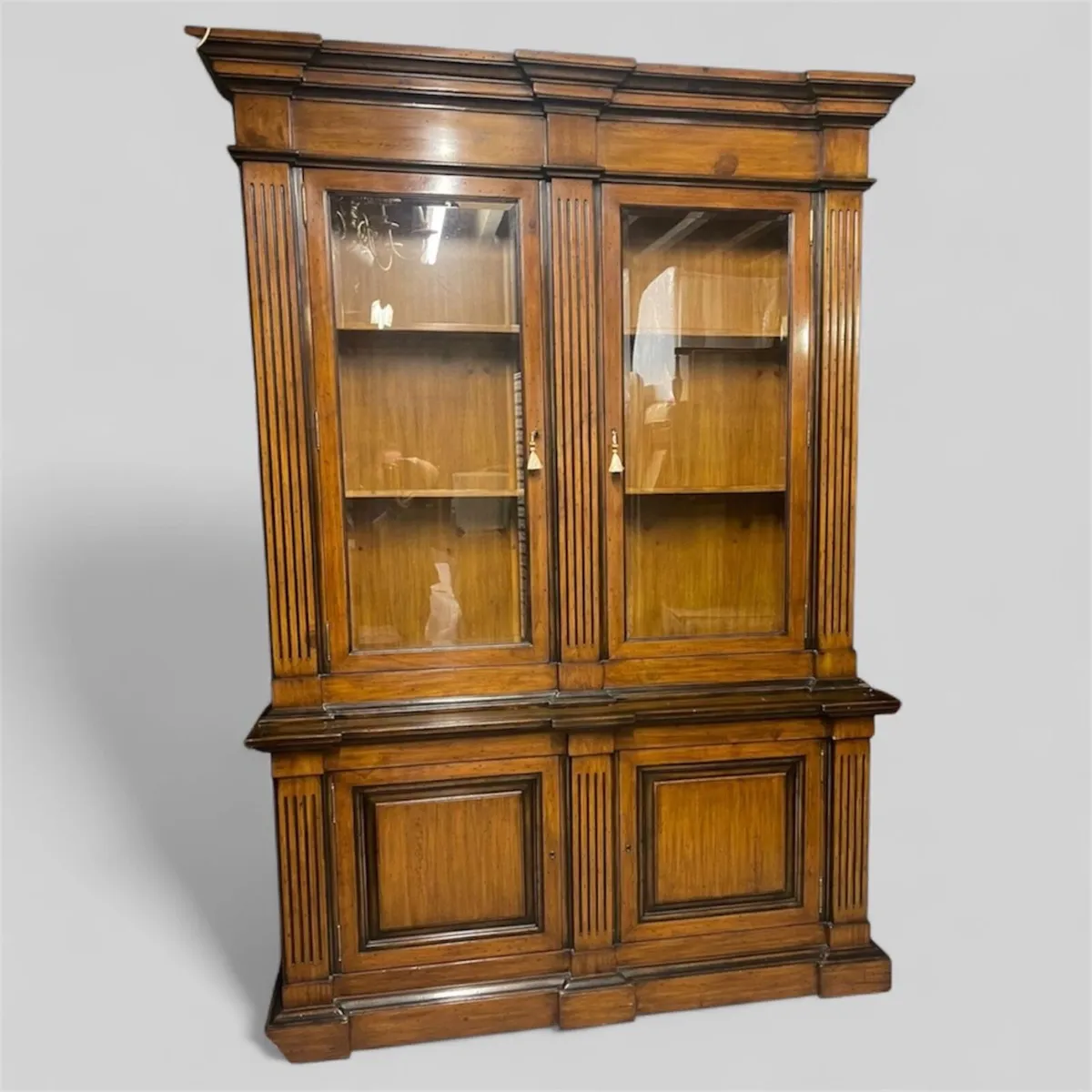 Rare Pr  antique walnut library bookcases - Image 2