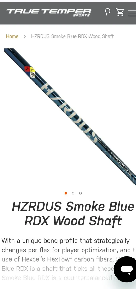 Project X Hzrdus Smoke RDX PVD Shaft. As New. - Image 3