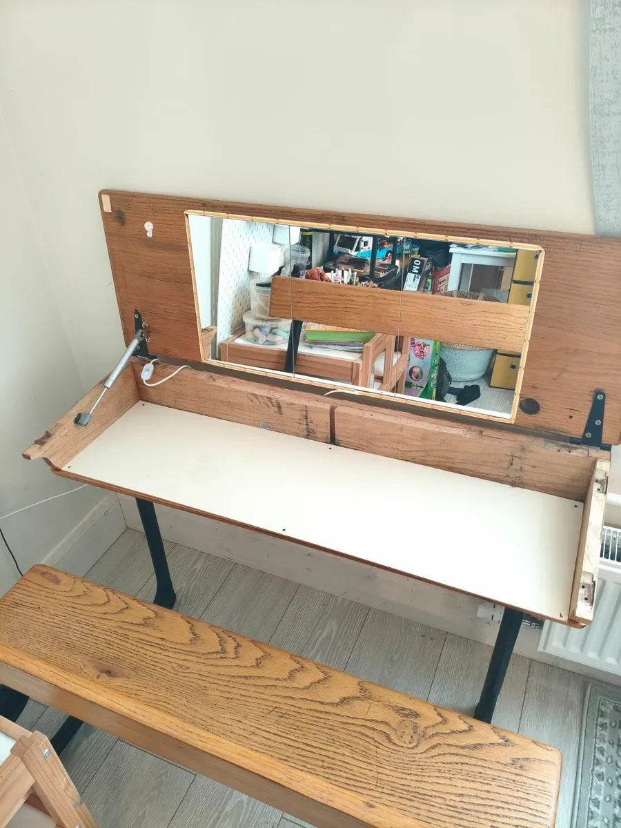 Vintage school / vanity desk - Image 2