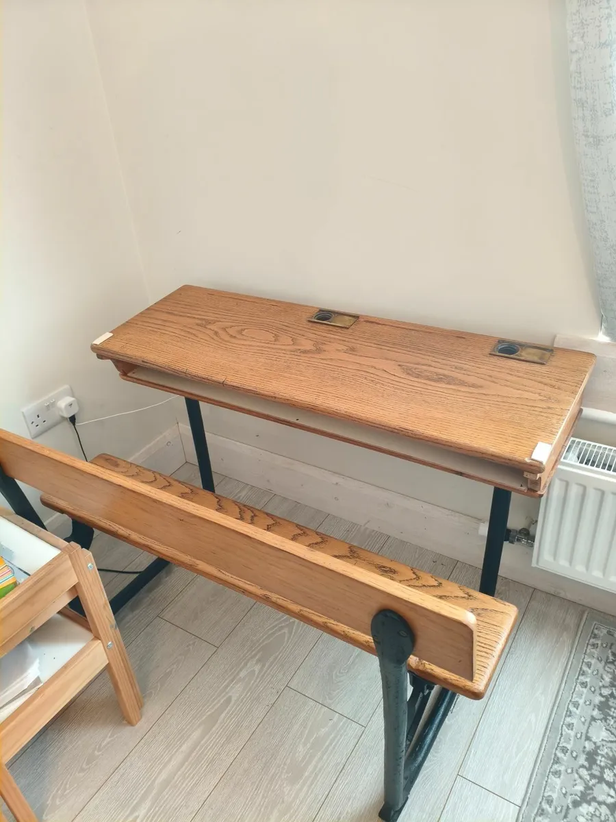 Vintage school / vanity desk - Image 3