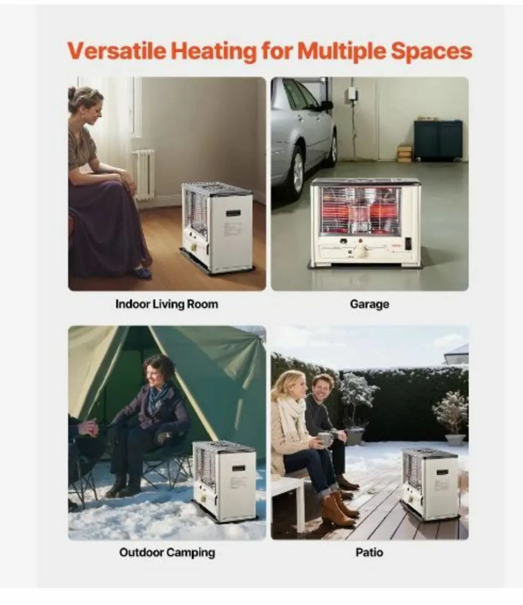 10000 BTU Indoor & Outdoor Kerosene Heater - Image 3
