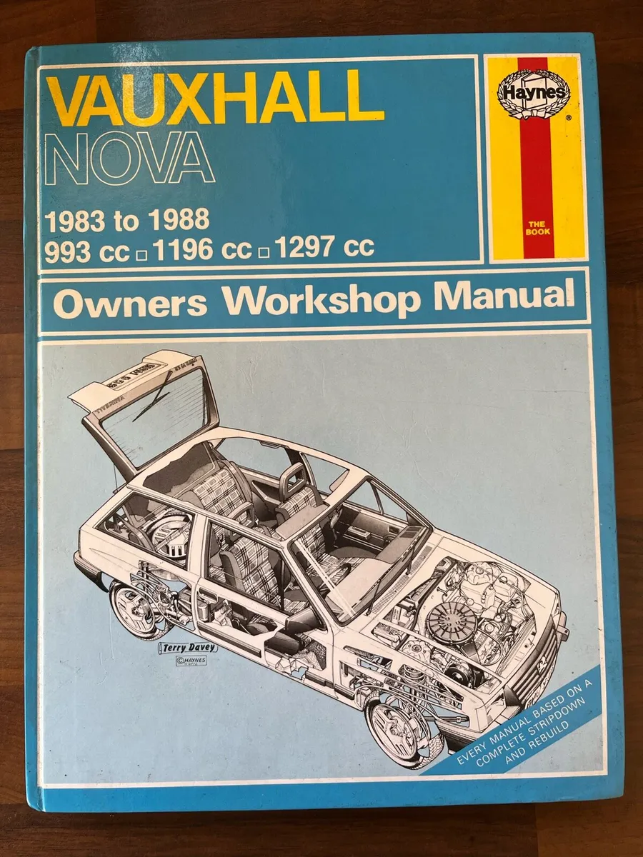 Vauxhall Nova Workshop Manual