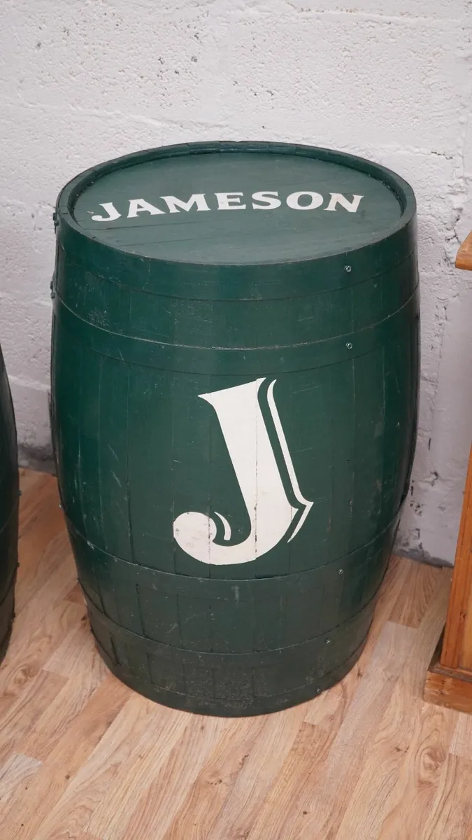 Pair of Vintage Jameson Whiskey Barrels - Image 3